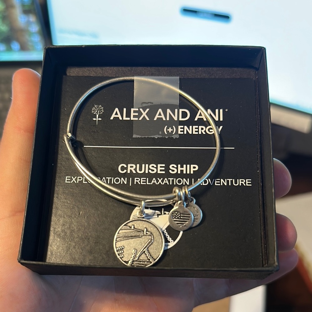 Alex and Ani Silver Nautical Charm Bracelet